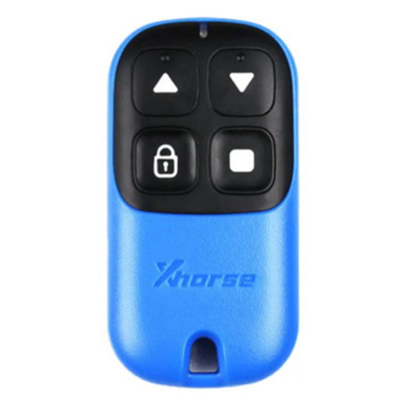 XHorse – 4-Button Garage Door Remote Blank – Blue Finish (Wired) (XKXH04EN)