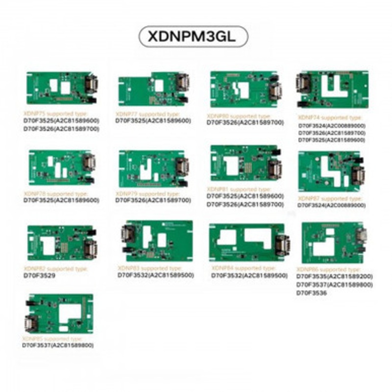 Xhorse XDNPM3GL MQB48 adapter Without Soldering Adapters Full Package 13pcs