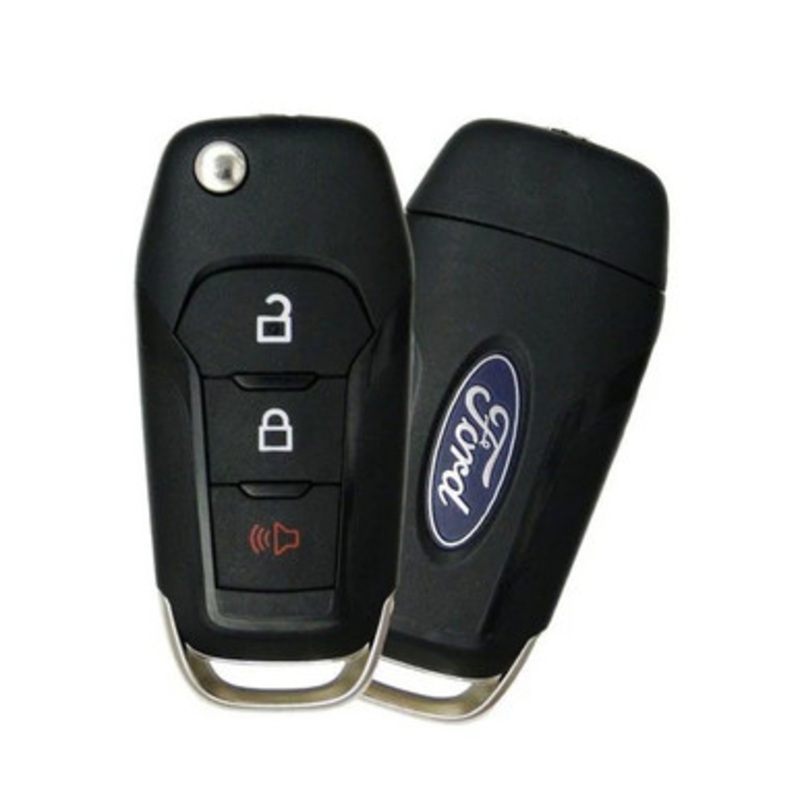 Ford 3 Button Center Mill Flip Key N5F-A08TBLP, 164-R8334, 433 MHz – Refurbished, Grade A