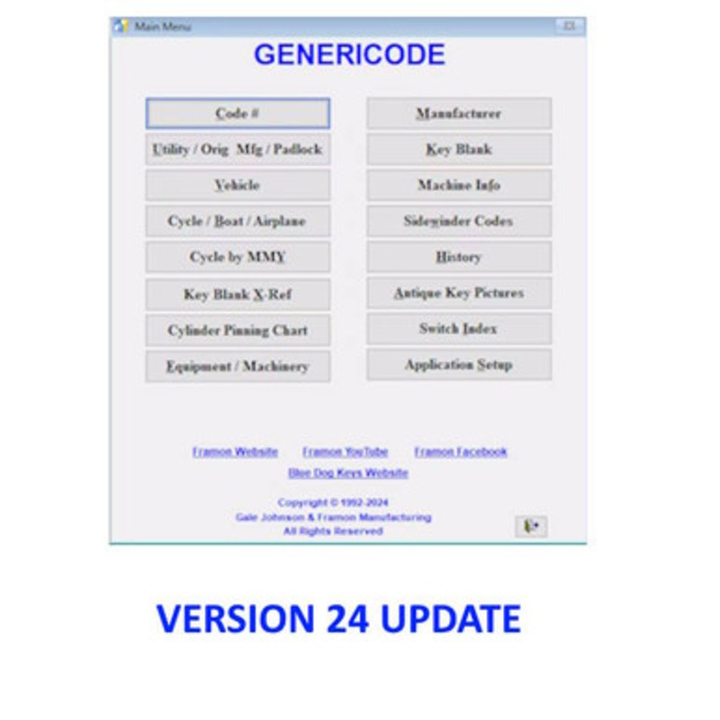 Framon Genericode Version 24 Update