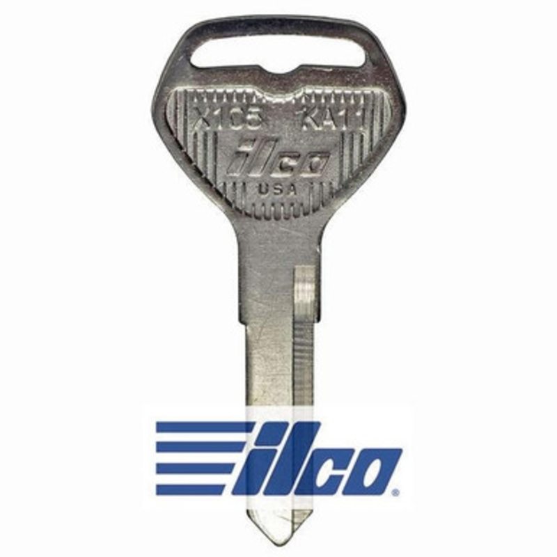 ILCO AF43988002 KA11 Motorcycle Mechanical Key, Pack of 10