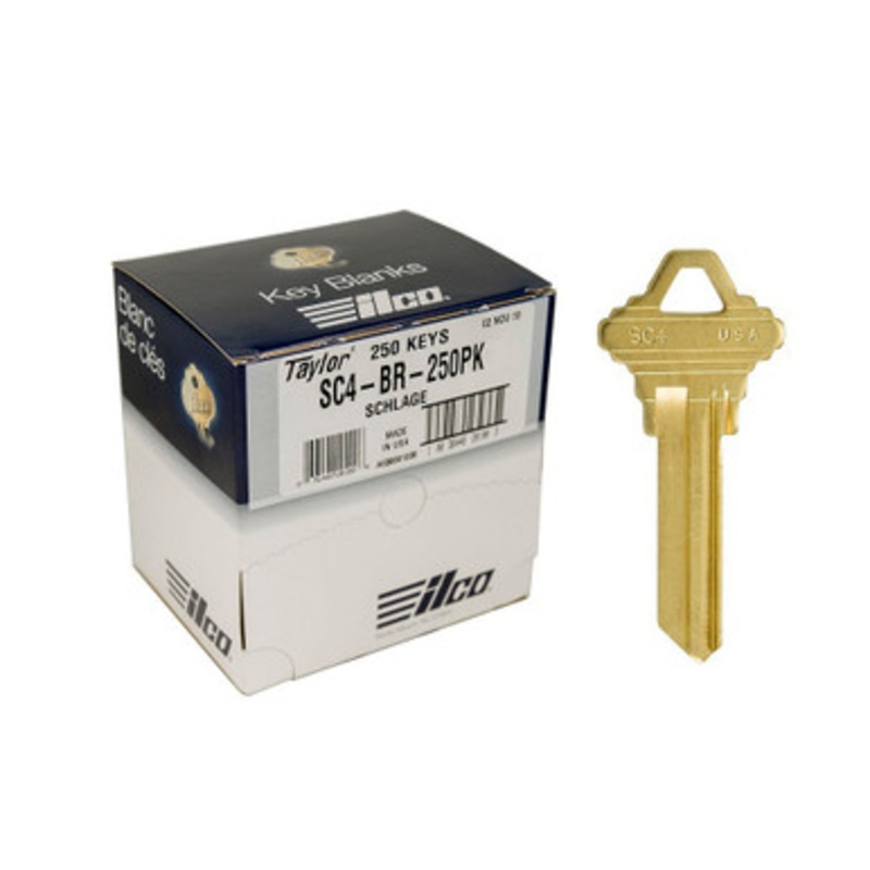 ILCO SC4 Schlage Key Blank – Brass – 250 Pack 197938