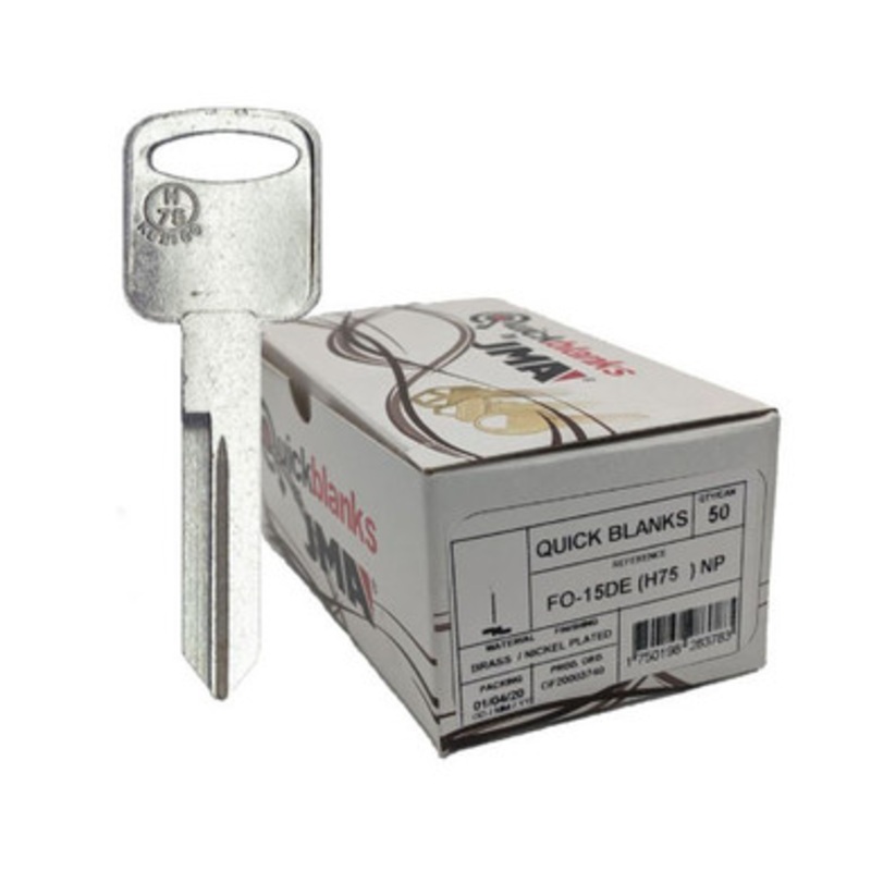 JMA FO-15DE H75 Mechanical Key, Pack of 50
