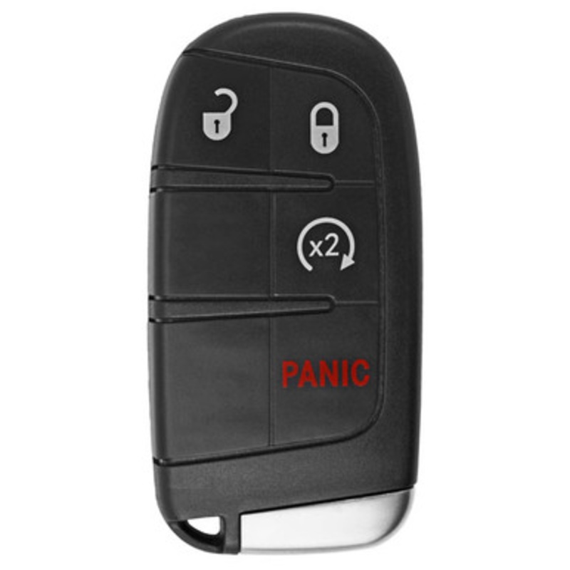 Keyless2Go Dodge, Jeep 4 Button Smart Key (Version 2) M3N-40821302, 68066350AB, 433 MHz – Premium Aftermarket