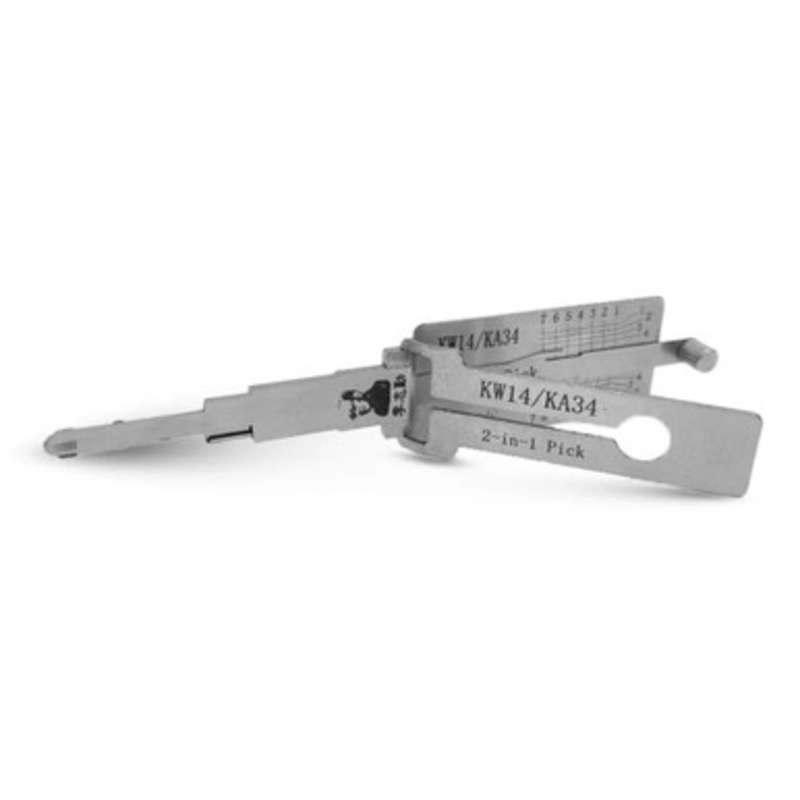 Original Lishi KW14 / KA34 2-in-1 Pick  – Anti Glare