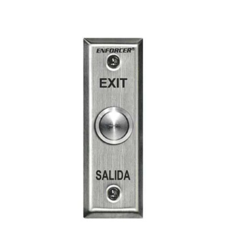 SECO-LARM – SD-7104SGEX1Q – VANDAL RESISTANT RTE PUSHBUTTON WALL PLATE – SLIMLINE
