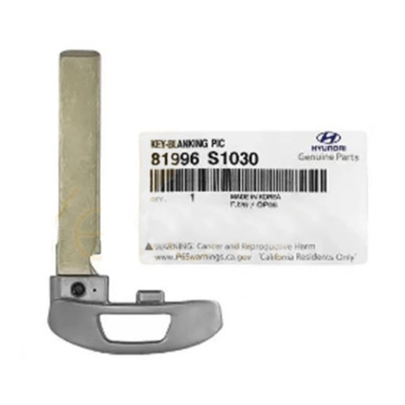 Hyundai Emergency Insert Key Blade 81996-S1030, KK12 – New, OEM