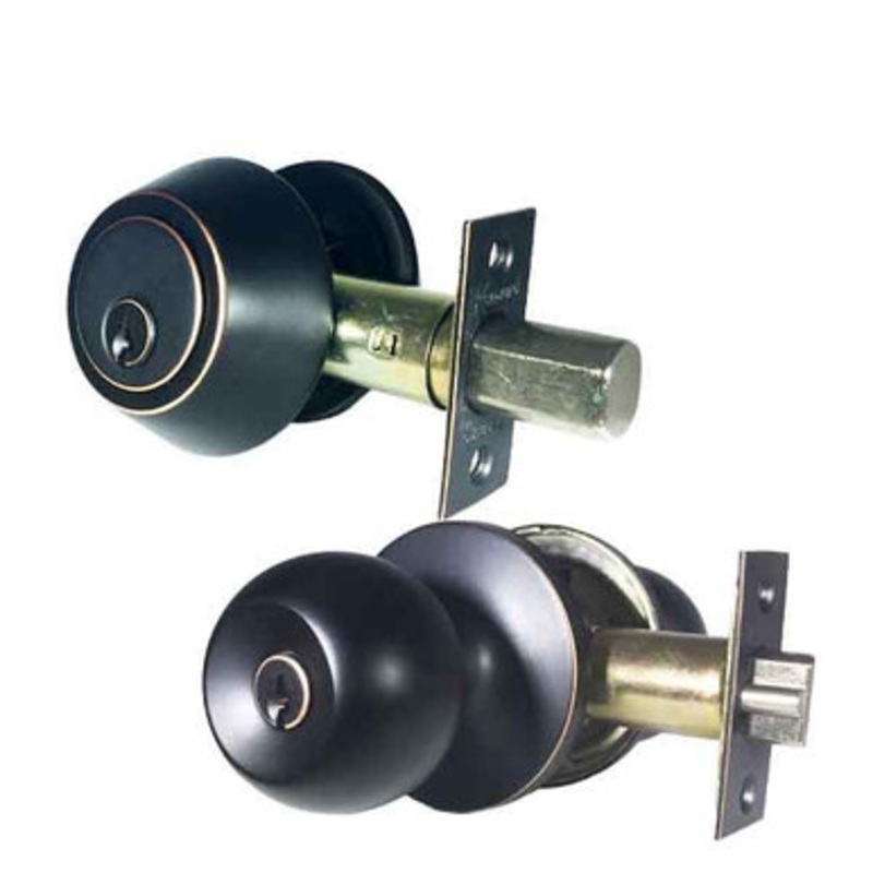 Kenaurd Premium Combo Lockset W/ Double Cylinder Deadbolt – Oil Rubbed Bronze (SC1)