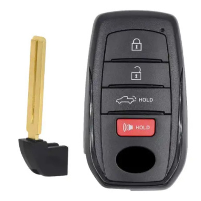 Toyota 4 Button Smart Key Replacement Shell HYQ14FBX, 8990H-0C010, Aftermarket