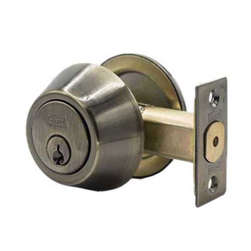 DeGuard Premium Single Cylinder Deadbolt – Antique Brass – Grade 3 – ( SC1 )