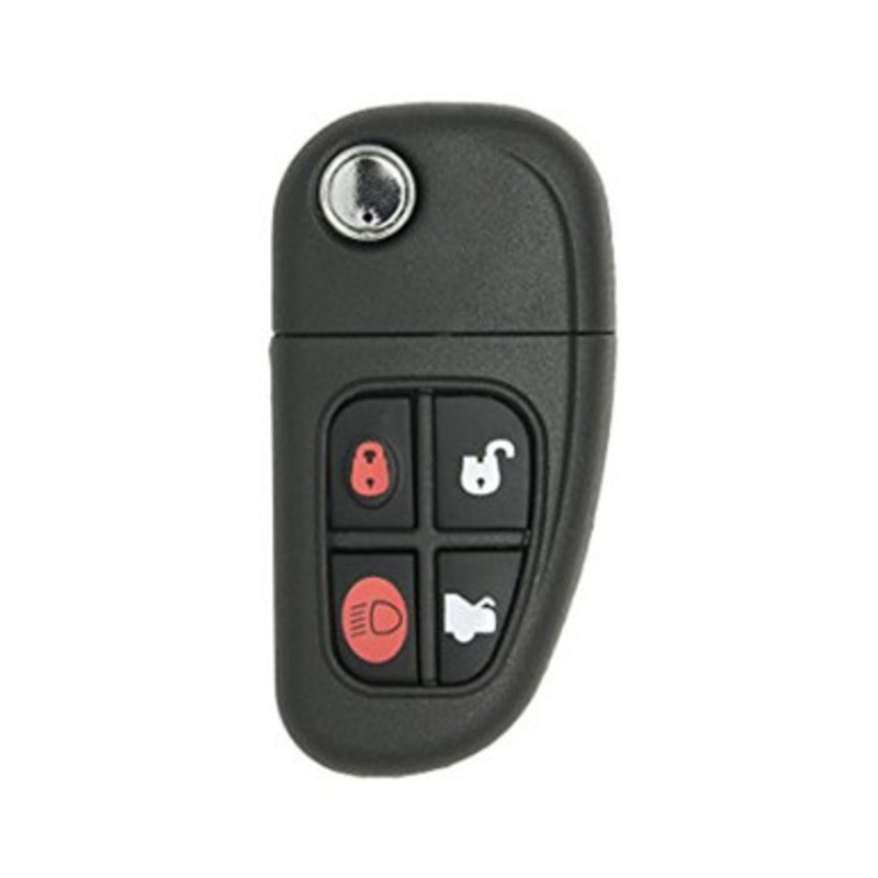 Jaguar 4 Button Remote Flip Key Replacement 315 MHz NHVWB1U241 1X43-15K601-AB