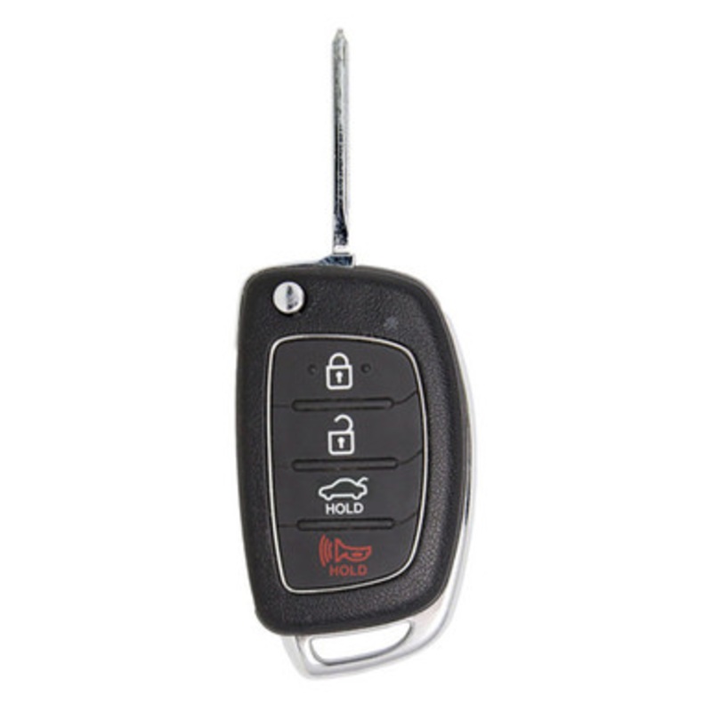 Keyless2Go Hyundai 4 Button Remote Flip Key TQ8-RKE-4F16, 95430-C1010, 433 MHz – Premium Aftermarket