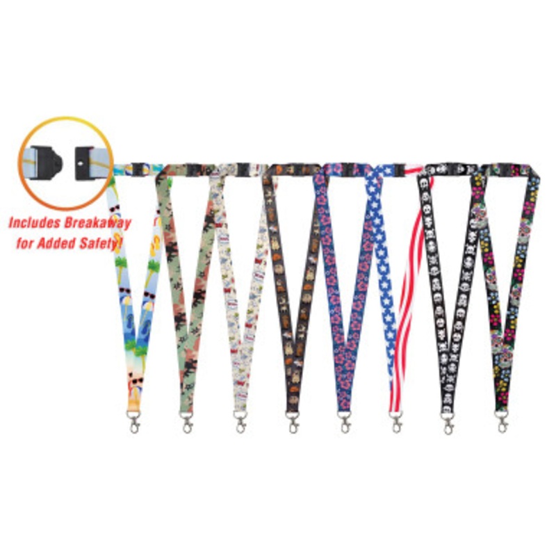 Lucky Line Lanyard Starter Pack With UPC – 50 Pcs – Display Box
