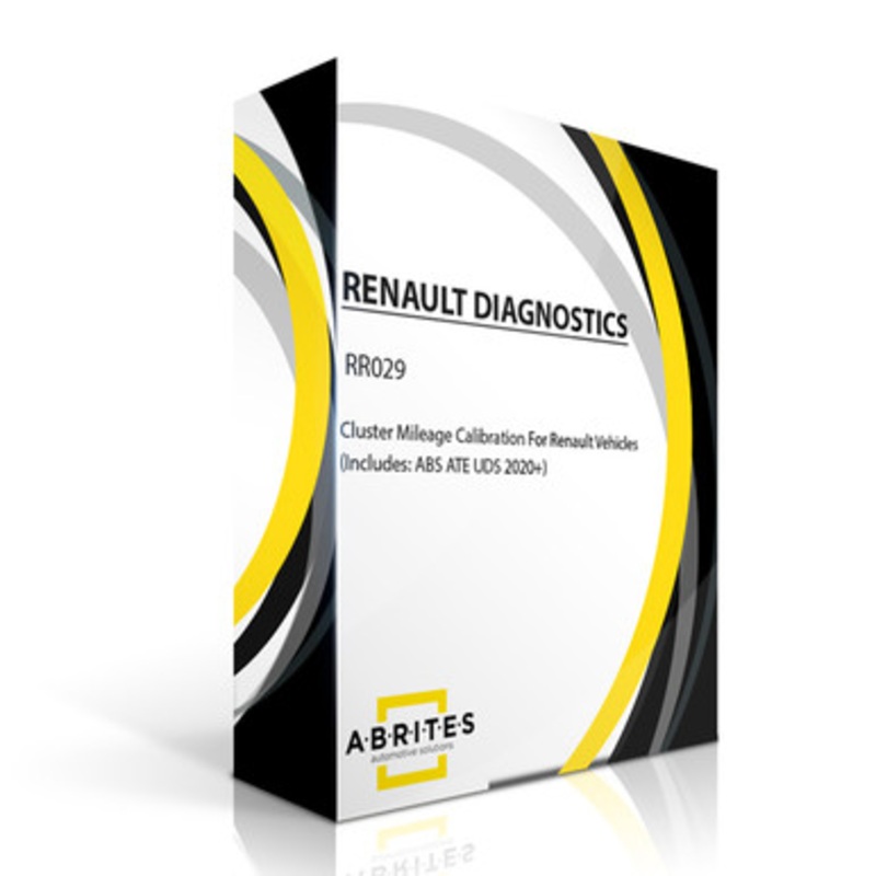 ABRITES RR029 Cluster Mileage Calibration for Renault Vehicles (Incl. ABS ATE UDS 2020+)