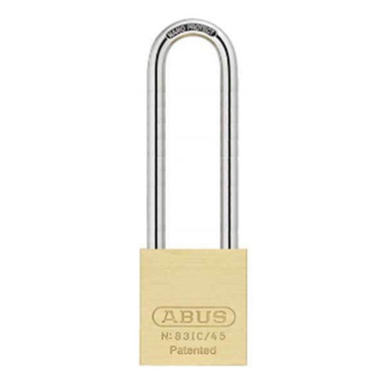 ABUS – 83IC/45HB150 – PREMIUM LOADED BRASS PADLOCK – S2 – SFIC INTERCHANGEABLE CORE – 1-27/32 WIDTH – 6 SHACKLE