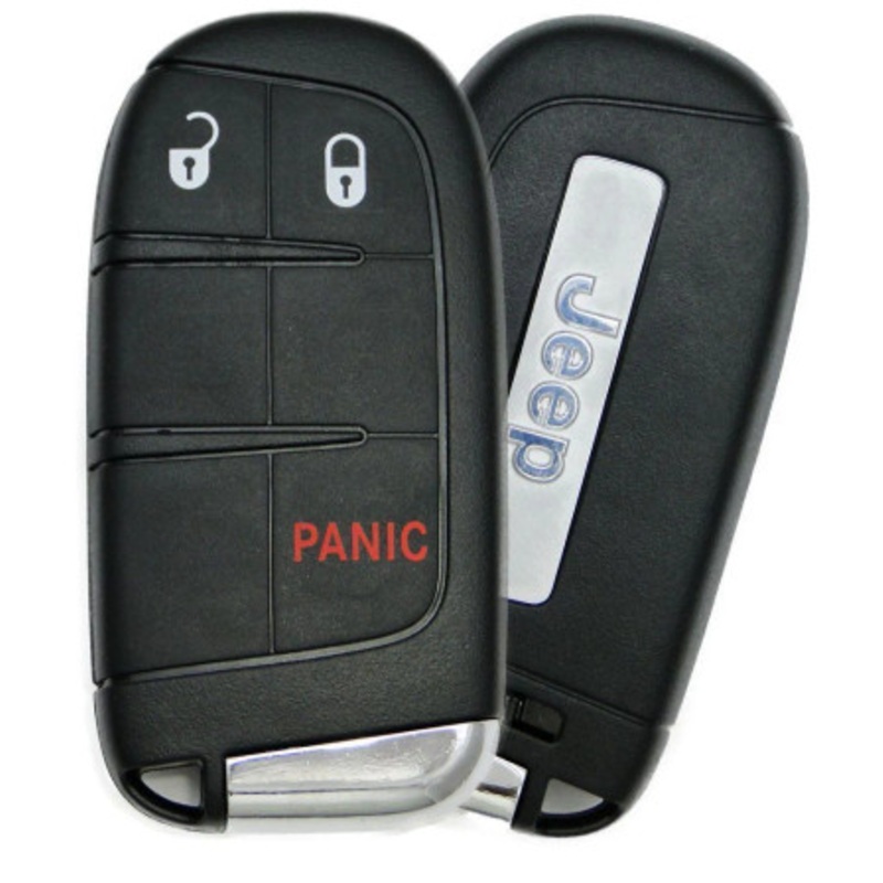 Jeep 3 Button Smart Key 2ADPXFI7PE, 7TB23DX9AA , 433 MHz, Refurbished Grade A