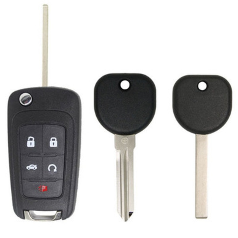 Keyless2Go 5 Button Replacement Remote Flip Key / B119-PT Transponder Key Philips ID46 / B111-PT Transponder Key Philips ID 46 – SAMPLE PACK