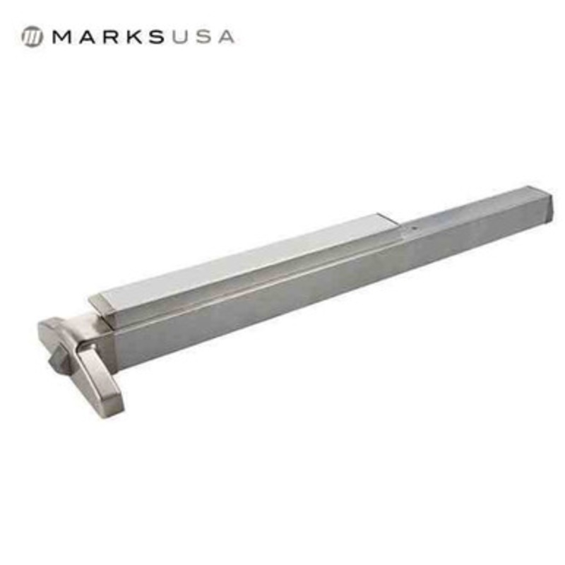 Marks USA M8800 Narrow Stile Exit Device, Satin Stainless Steel Finish, 36, Grade 1, New