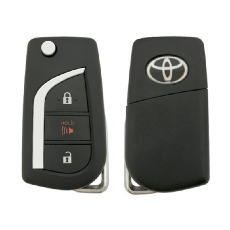Toyota 3 Button Remote Flip Key HYQ12BFW, 89070-42G00 (Japan Production), 315 MHz – Refurbished, Grade A