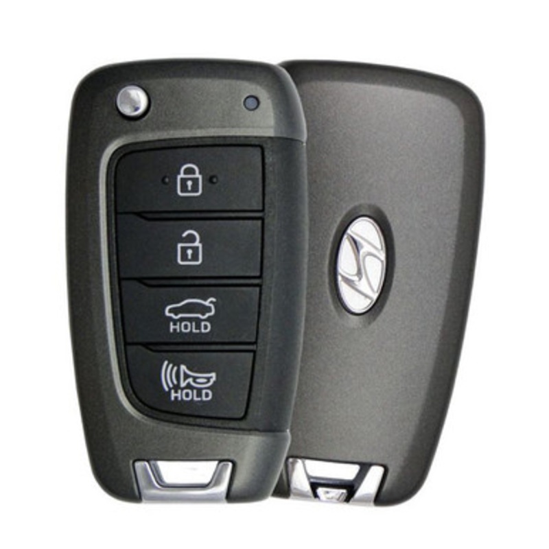 Hyundai 4 Button Remote Head Key NYOMBEC4TX2004, 95430-AA000, 433 MHz – Refurbished, Grade A