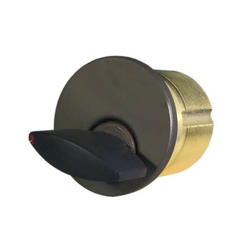 Kenaurd Premium Thumb-Turn Mortise Cylinder – 1 – 10B – Oil Rubbed Bronze / Black