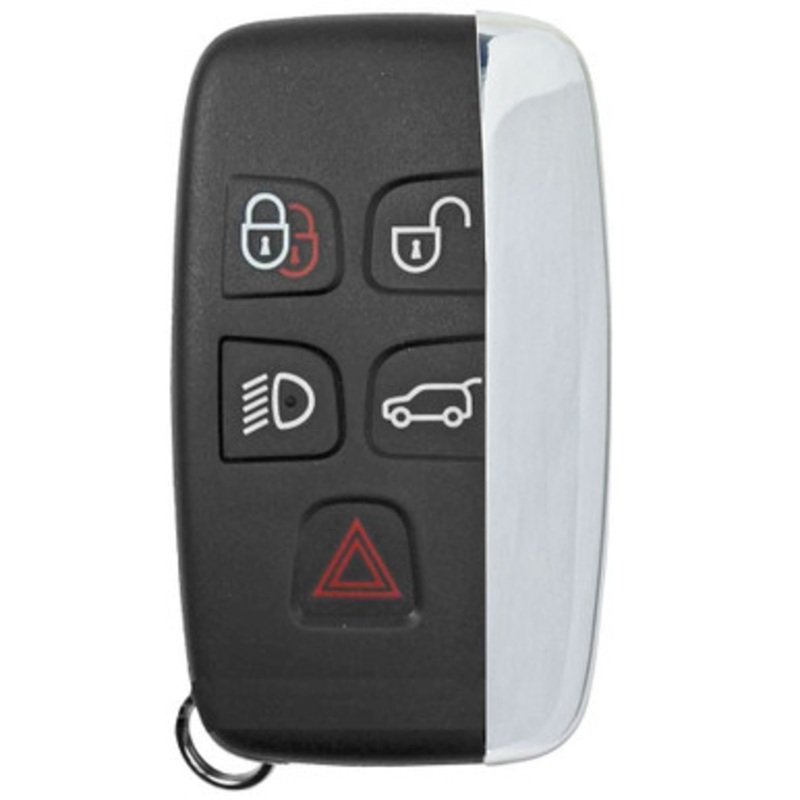 Range Rover 5 Button Smart Key KOBJTF10A, BJ32-15K601-CB, 315 MHz – Refurbished, Recase