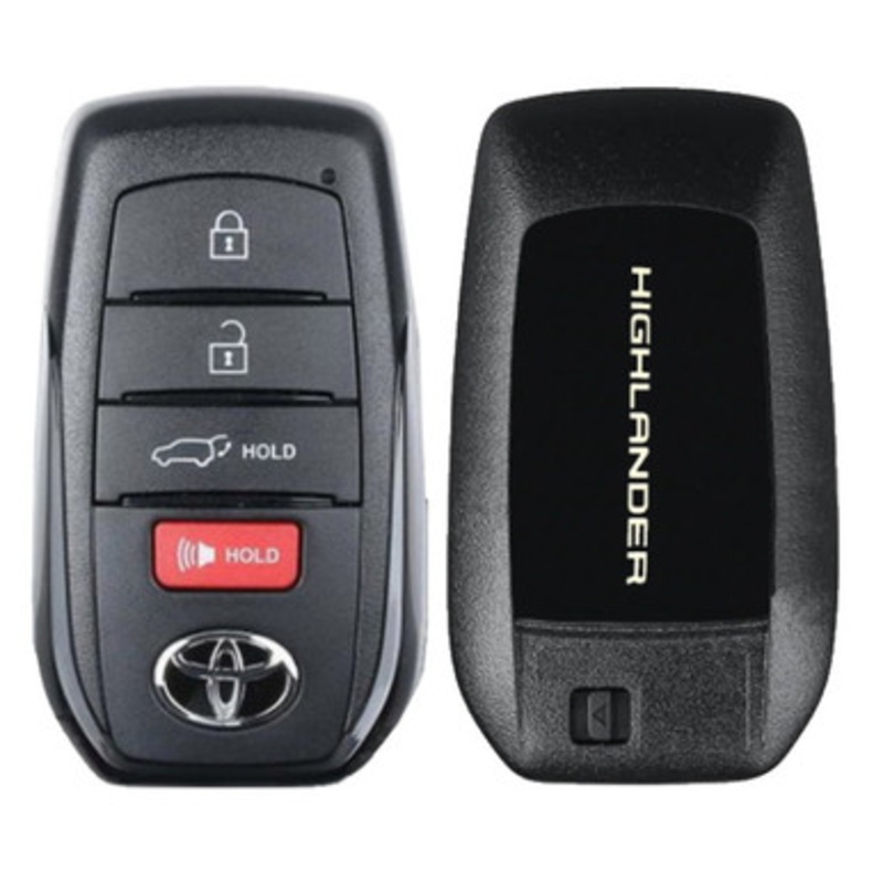 Toyota Highlander 4 Button Proximity Smart Key HYQ14FBX, 8990H-0E600, 315 MHz – Refurbished, Grade A