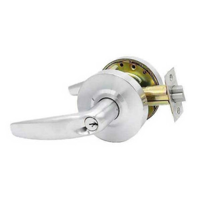 Kenaurd Commercial Lever Set Handle – Contemporary Design – Double Sided – 2-3/4 Standard Backset – Satin Chrome – Asylum / Institutional – Grade 2