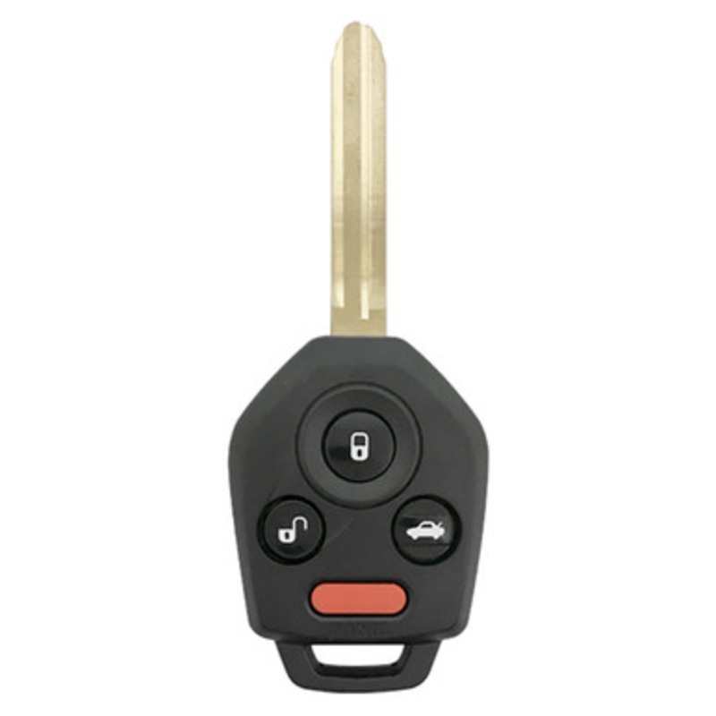 Subaru 4 Button Remote Head Key CWTB1G077 / 57497-FL00A / B110 / H Chip – Black Pod – Refurbished Recase 182379