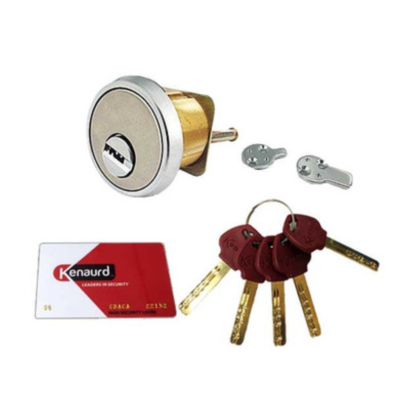 Kenaurd Key Controlled – Rim / Mortise Combo Cylinder – 1-1/8 – US26D – Satin Chrome