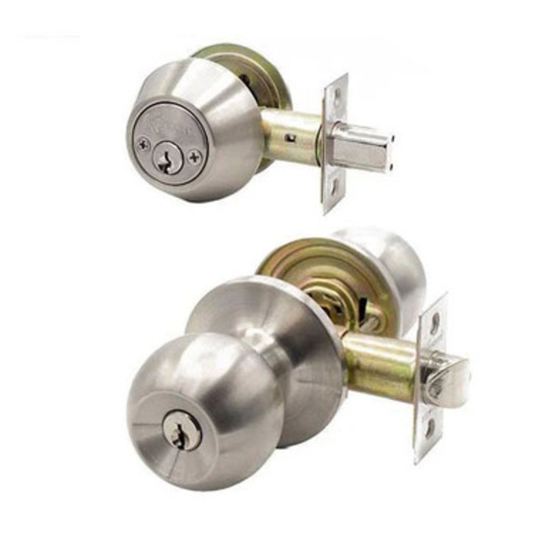 Kenaurd Premium Combo Lockset W/ Double Deadbolt – Stainless Steel