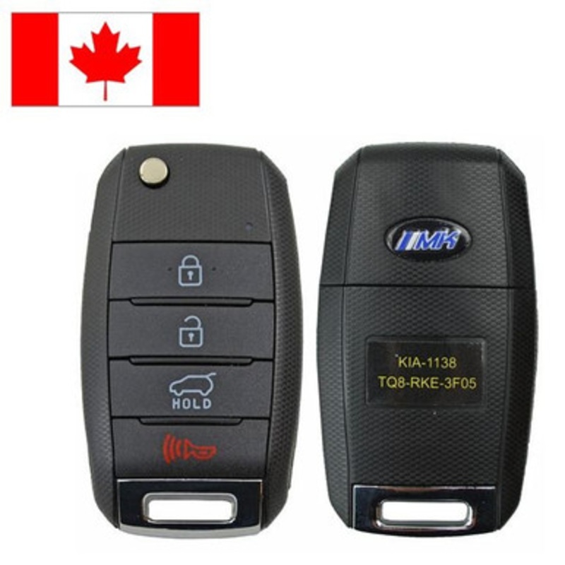 Kia 4 Button Remote Head Key TQ8-RKE-3F05 95430-1U500 – Refurbished, Grade A 171683