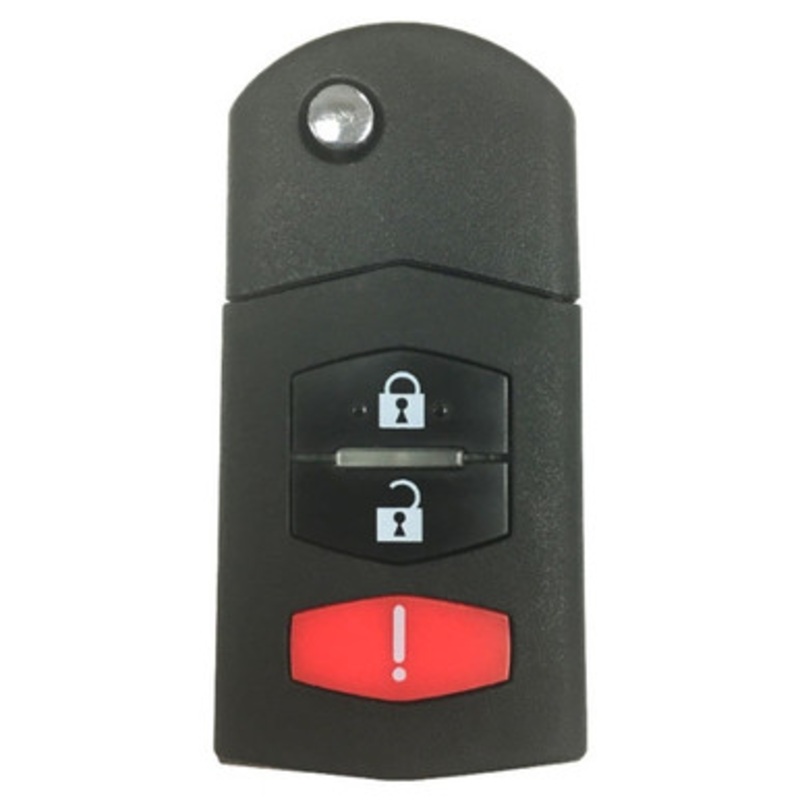 Mazda 3 Button Remote Head Key KPU41788 FE04-67-5RYB, GP7A-67-5RYB – Refurbished, Recase