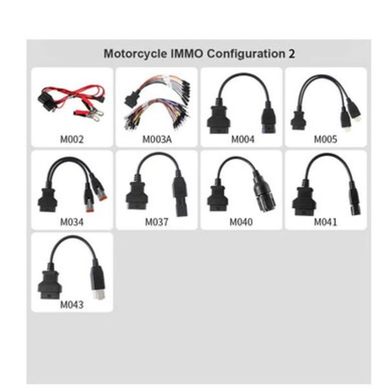 OBDStar – MOTO IMMO Kit – Motorcycle Adapter Set For KeyMaster And X300 Devices – Configuration 2 – FREE MOTO IMMO Software Function