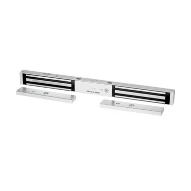 SECO-LARM – E-941DA-600PQ – DOUBLE DOOR MAGLOCK – 600LB HOLDING FORCE PER DOOR – SENSOR LED – UL LISTED