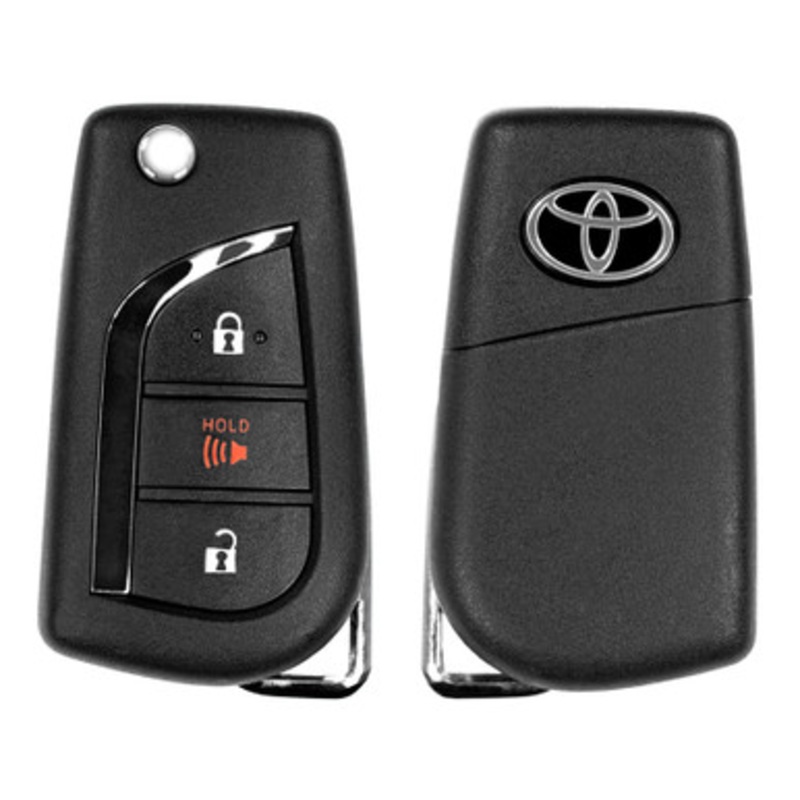 Toyota/Lexus/Scion 3 Button Remote Head Key MOZB3F2F2L, 89070-10082 – Refurbished, Grade A