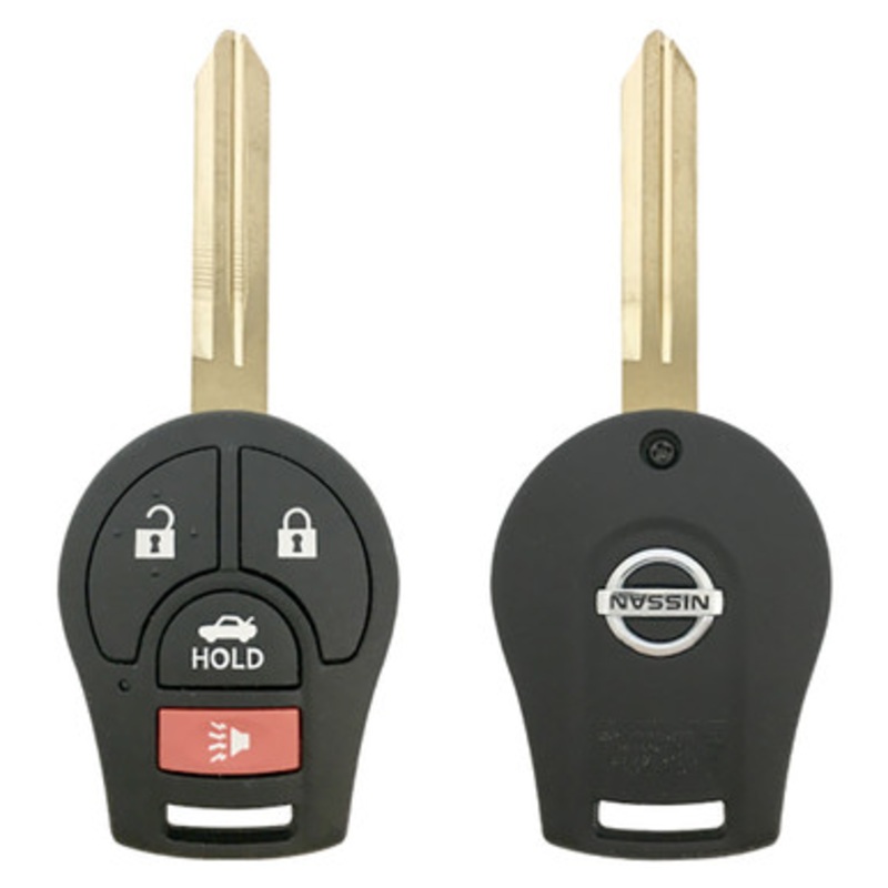 Nissan 4 Button Remote Head Key CWTWB1U751, CWTWB1U816, H0561-3AA0B, 315 MHz – Refurbished, Grade A
