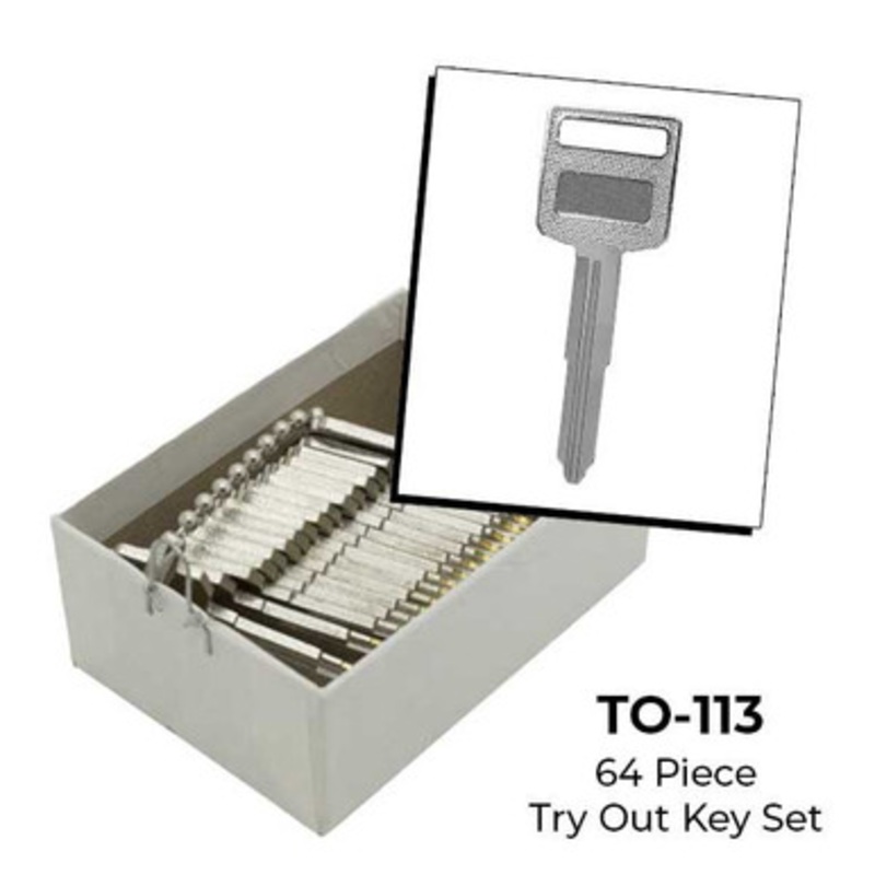 Aero Lock SUZ18 Tryout Keys Set Suzuki Motorcycles 1995 & Up – Code Series: A, 6001-7000 – 64 Keys