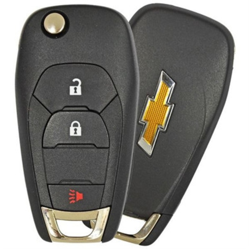 Chevrolet 3 Button Remote Flip Key LXP-T004, 13514112, 433 MHz – Refurbished, Grade A