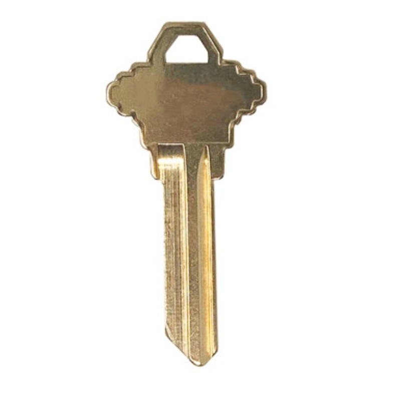 Keyless2Go SC4 /1145A Brass Finish Schlage Key Blanks 10 Pack