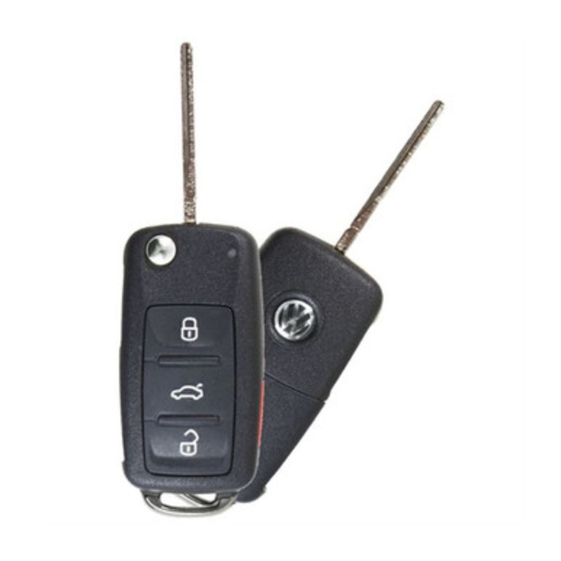 Volkswagen 4 Button Flip Key CAN Chip NBG010180T, 5K0837202AE, 315 MHz – Refurbished, Grade A