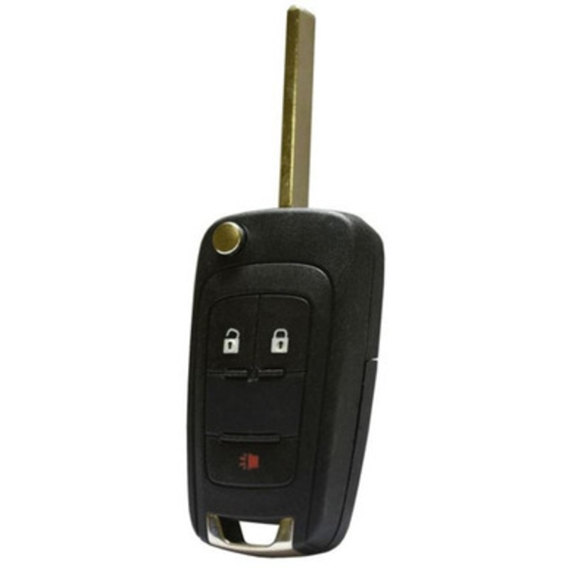 Chevrolet 3 Button Remote Head Key  AVL-B01T2AC, 13504266, 315 MHz – Refurbished, Grade A