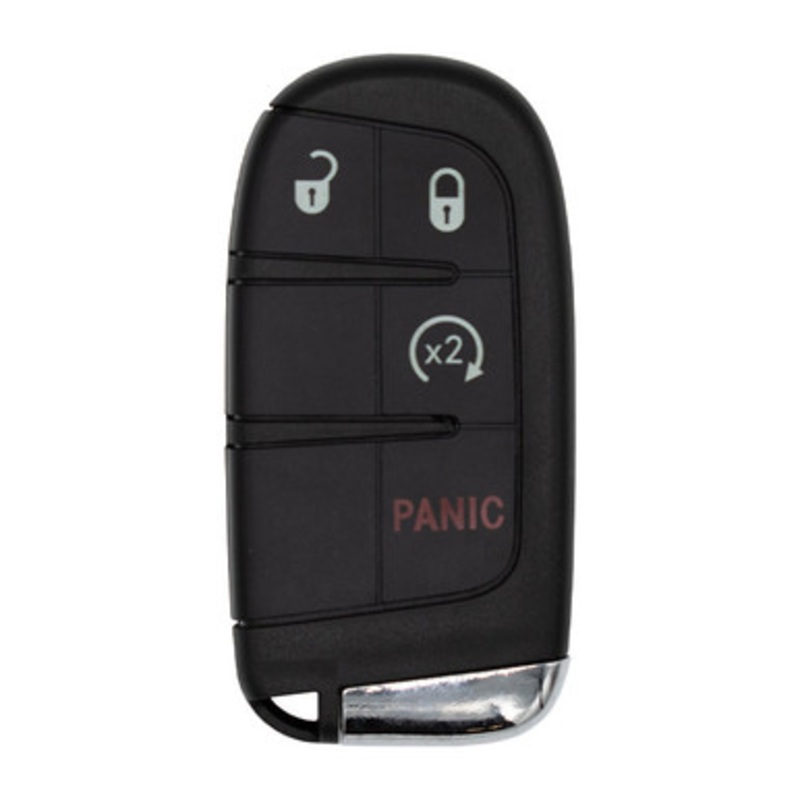 Fiat 4 Button Smart Key M3N-40821302, 735637066, 433 MHz – Refurbished, Recase
