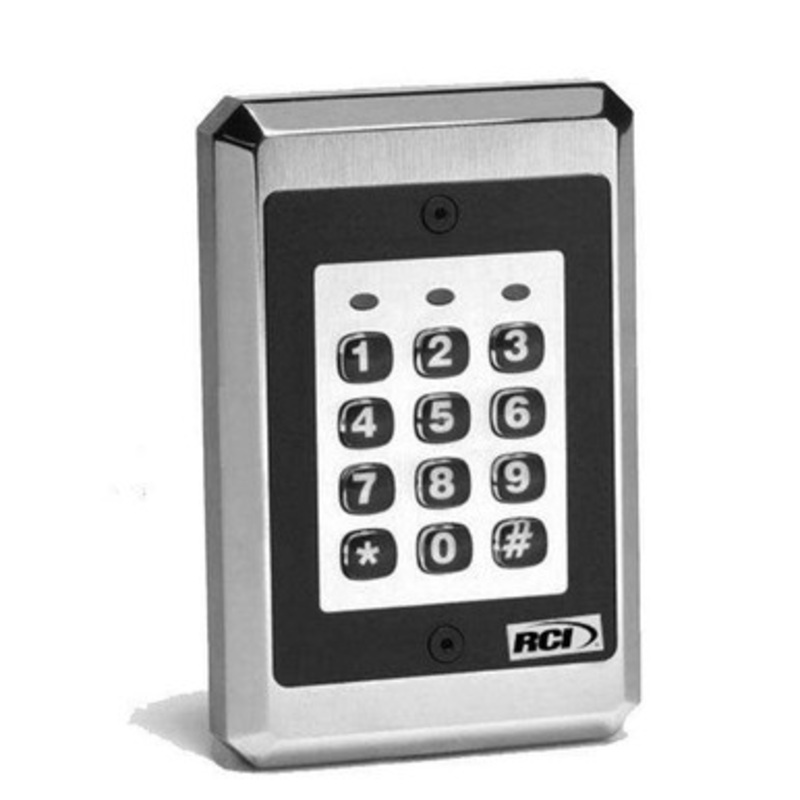 RCI 9212ILW Illuminated Keypad For Single Gang Flush Mount Applications – Interior And Exterior