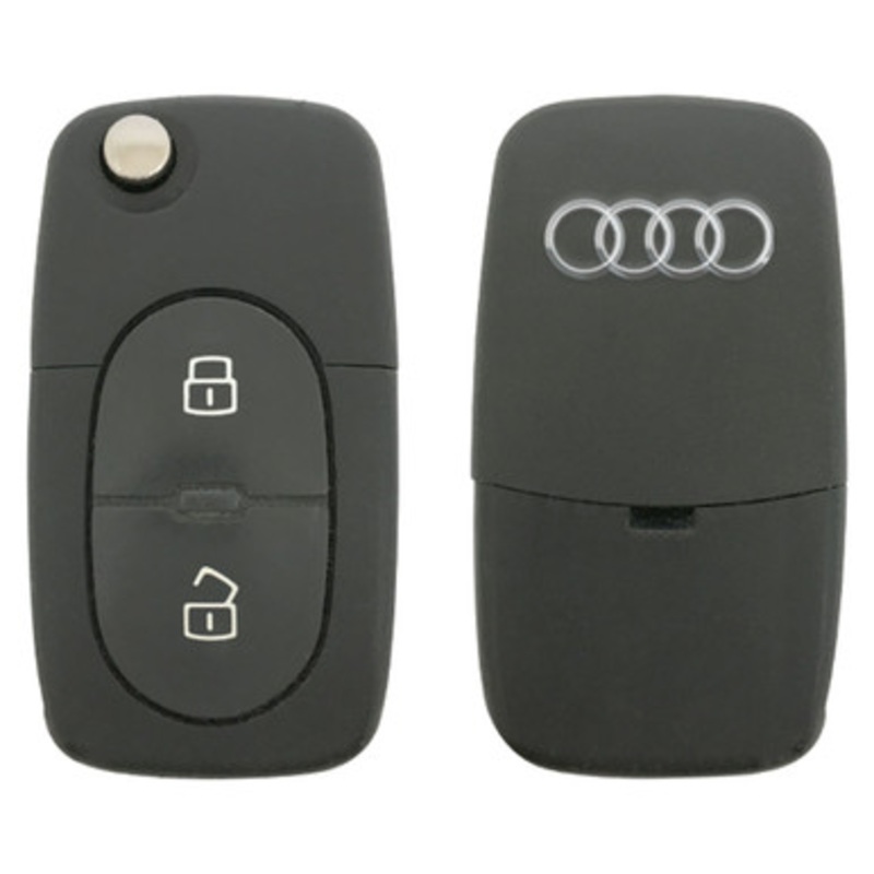 Volkswagen/Audi/Porsche/Bentley 3 Button Remote Head Key MZ241081964 4DO.837.231 D, 4DO.B37.231 D – Refurbished Recase
