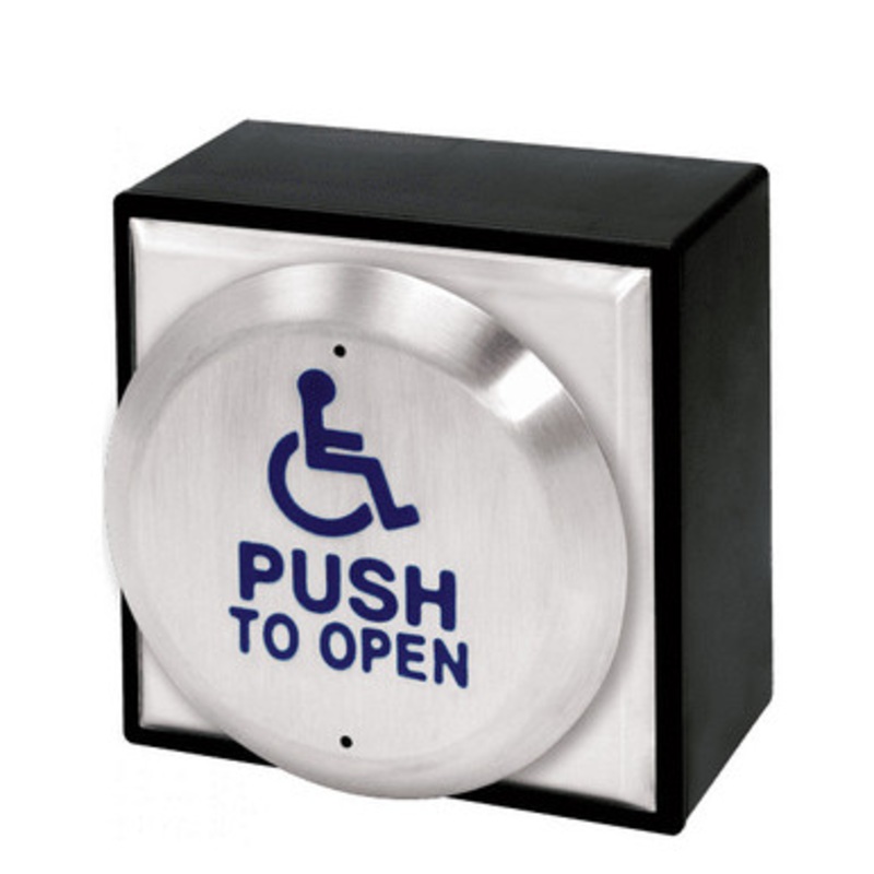 SECO-LARM – SD-7983-SSHQ – 4.5 ROUND PUSH PLATE
