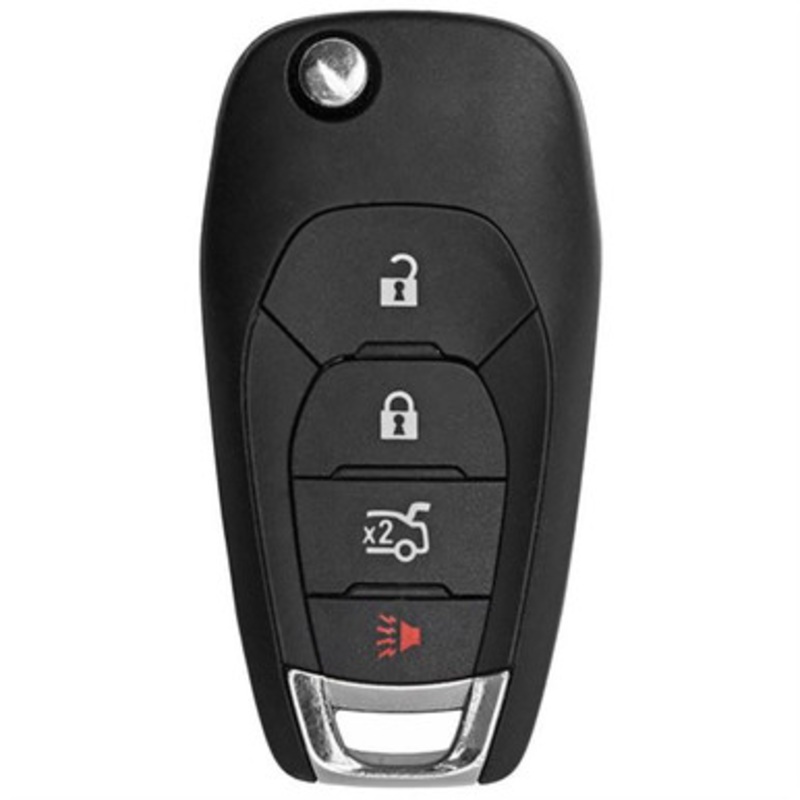 Chevrolet 4 Button Flip Key LXP-T004, 13514135, 433 MHz – Refurbished, Grade A