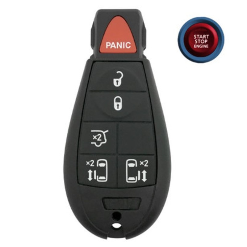 Dodge 6 Button Prox Fobik Smart Key IYZ-C01C, 56046705, 433 MHz – Refurbished, Grade A