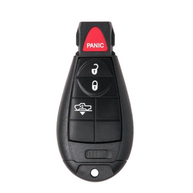 Keyless2Go Ram 4 Button Remote Key Replacement GQ4-53T / 68159654 AG – With Durashell Technology, Premium Aftermarket, CDJ-KH4-003-NFB-MK0-001