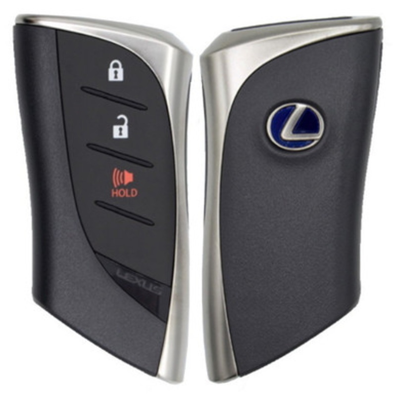 Lexus 3-Button Proximity Smart Key HYQ14FBF 8990H-76030 314MHz, (Blue Logo), New OEM